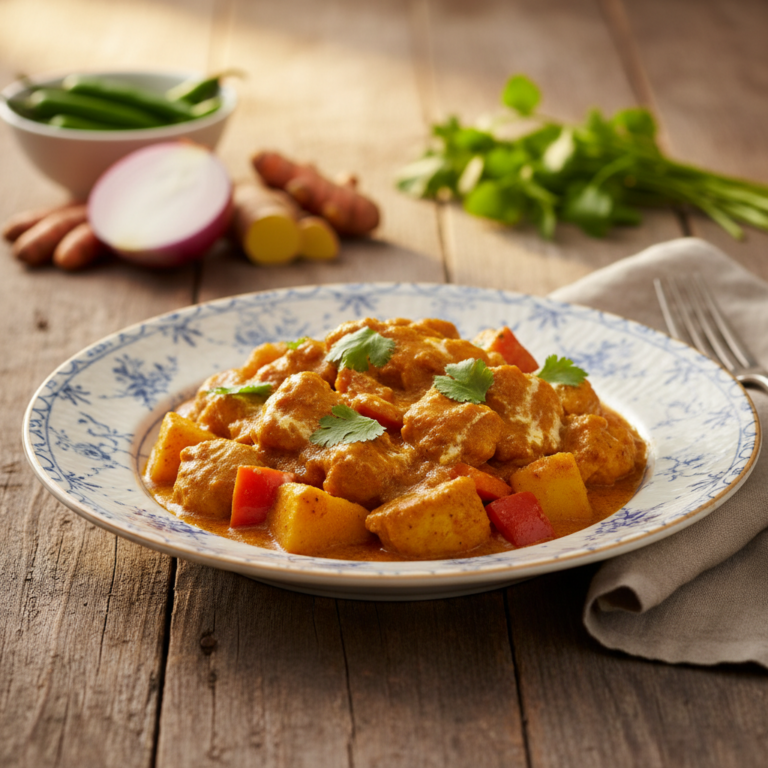 Recette Curry de poulet au Cookeo - Plat principal Indienne - Photo du plat prêt à déguster
