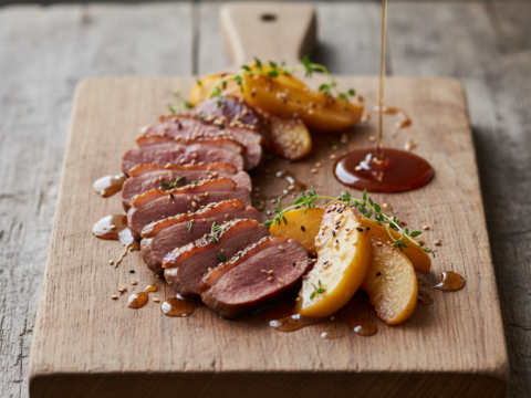 Recette Filet de canard pommes et miel au Cookeo - Plat principal Française - Photo du plat prêt à déguster