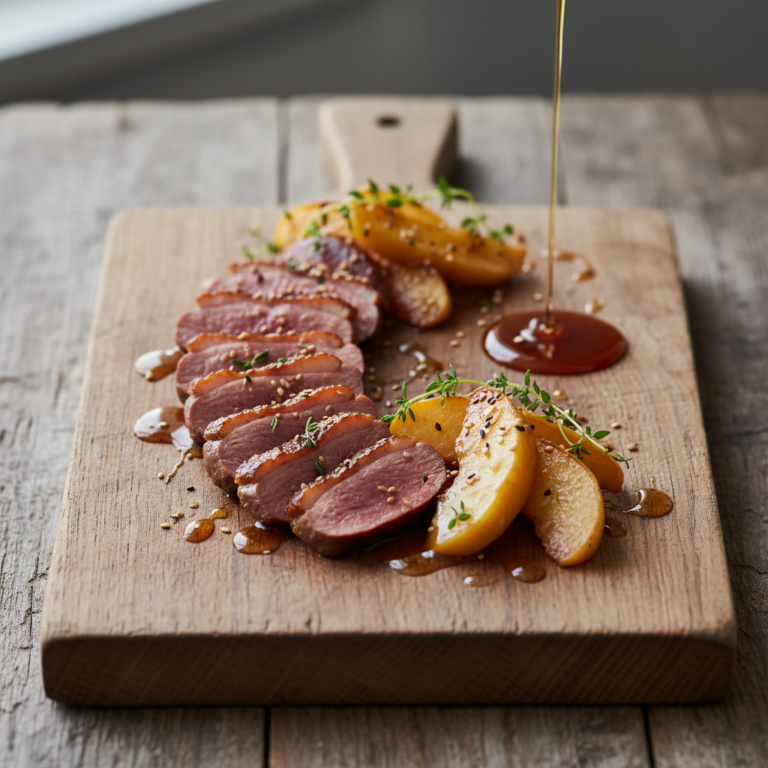 Recette Filet de canard pommes et miel au Cookeo - Plat principal Française - Photo du plat prêt à déguster