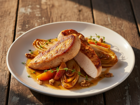 Recette Filets de poulet endives au Cookeo - Plat principal Française - Photo du plat prêt à déguster