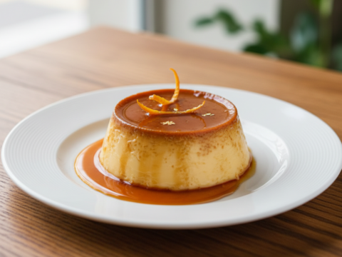 Recette Flan aux oeufs au Cookeo - Dessert - Photo du plat prêt à déguster