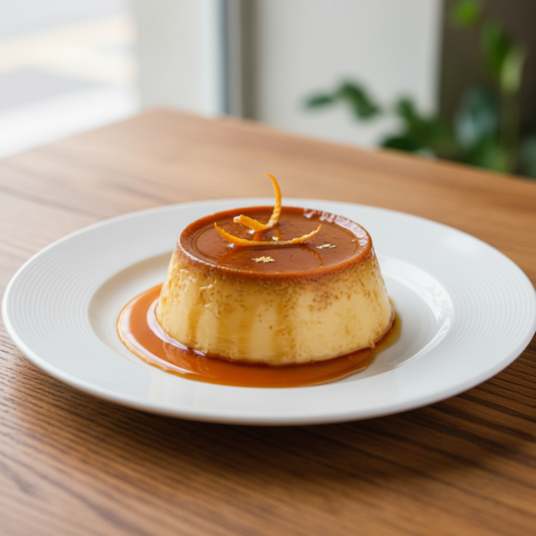 Recette Flan aux oeufs au Cookeo - Dessert - Photo du plat prêt à déguster
