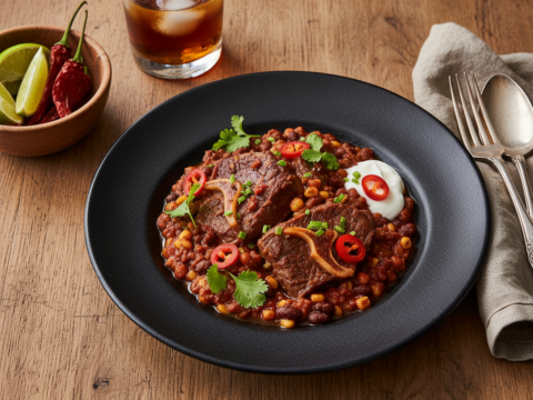 Recette Joue de bœuf façon chili au Cookeo - Plat principal Méxicaine - Photo du plat prêt à déguster