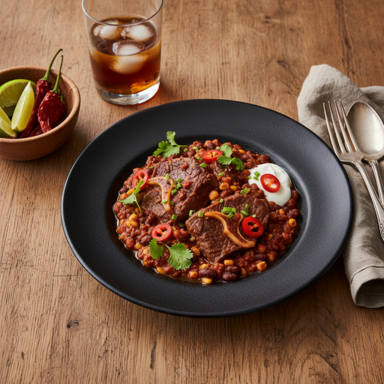 Recette Joue de bœuf façon chili au Cookeo - Plat principal Méxicaine - Photo du plat prêt à déguster