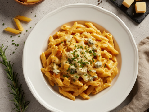 Recette Pennes 4 fromages au Cookeo - Plat principal Italienne - Photo du plat prêt à déguster