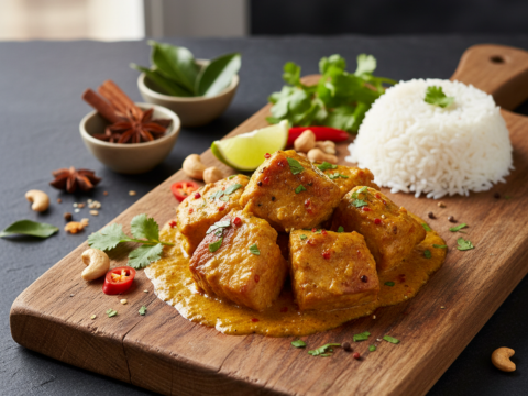 Recette Porc au curry au Cookeo - Plat principal - Photo du plat prêt à déguster