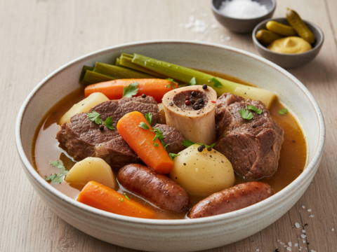 Recette Pot au feu 2 au Cookeo - Plat principal Française - Photo du plat prêt à déguster