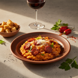 Risotto au chorizo