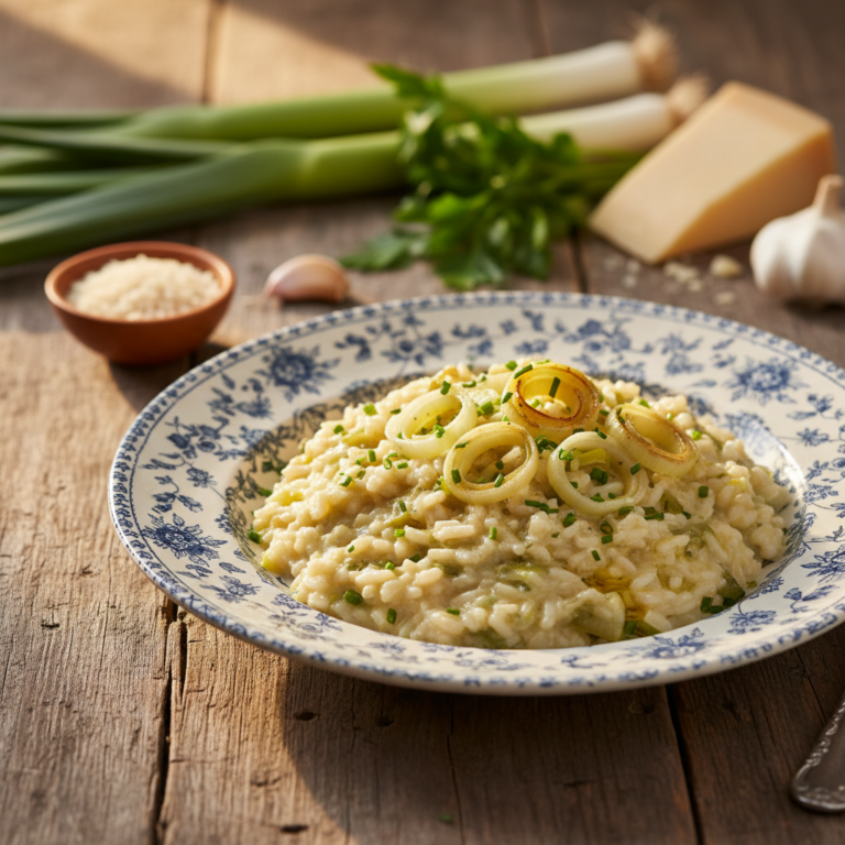 Recette Risotto aux poireaux au Cookeo - Plat principal Italienne - Photo du plat prêt à déguster