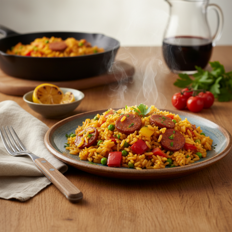 Recette Riz à l'espagnole au Cookeo - Plat principal Espagnole - Photo du plat prêt à déguster