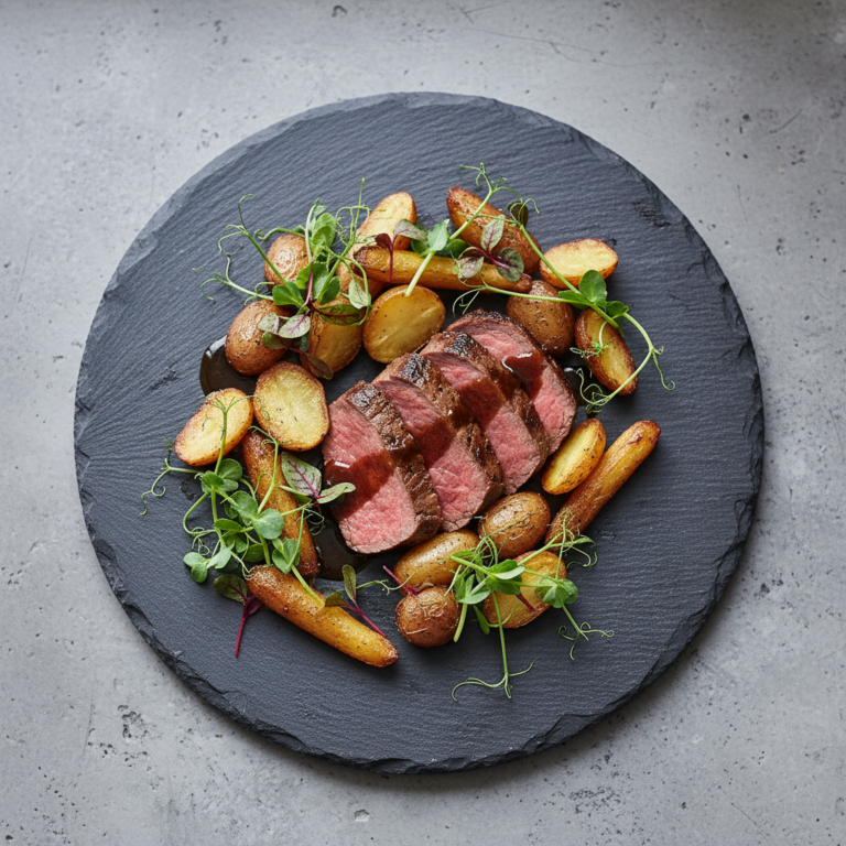 Recette Rôti de boeuf pommes de terre au Cookeo - Plat principal Française - Photo du plat prêt à déguster