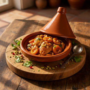 Tajine de poulet abricot