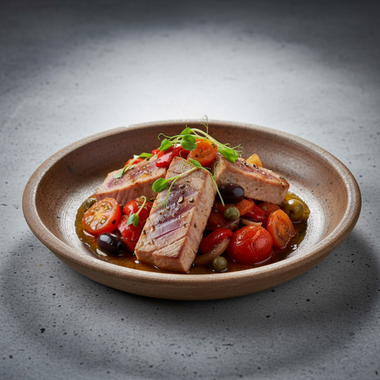 Recette Thon à la catalane au Cookeo - Plat principal Espagnole - Photo du plat prêt à déguster