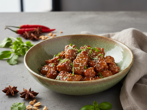 Recette Boeuf au caramel au Cookeo - Plat principal Asiatique - Photo du plat prêt à déguster