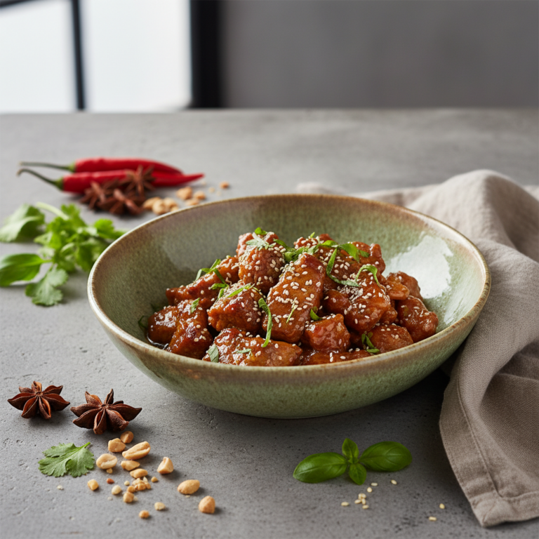 Recette Boeuf au caramel au Cookeo - Plat principal Asiatique - Photo du plat prêt à déguster