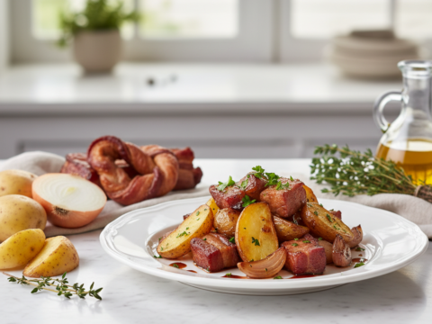 Recette Boucané aux pommes de terre au Cookeo - Plat principal Créole - Photo du plat prêt à déguster