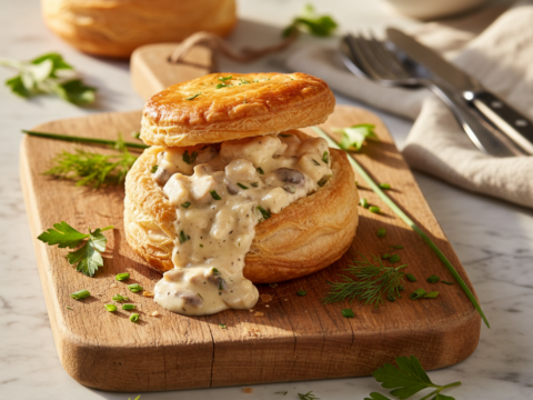 Recette Bouchée à la reine au Cookeo - Plat principal Française - Photo du plat prêt à déguster