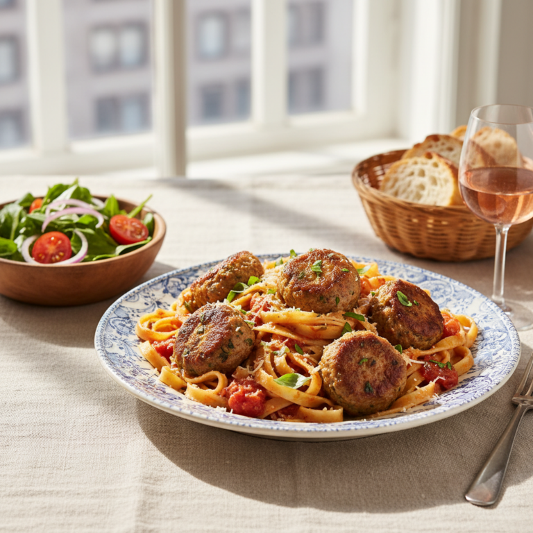 Recette Boulettes de veau pâtes au Cookeo - Photo du plat prêt à déguster