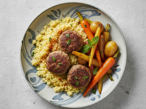 Recette Couscous boulettes au Cookeo - Plat principal Marocaine - Photo du plat prêt à déguster