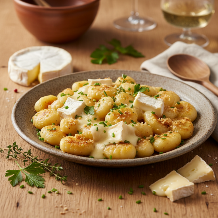 Recette Gnocchis au camembert au Cookeo - Plat principal Italienne - Photo du plat prêt à déguster