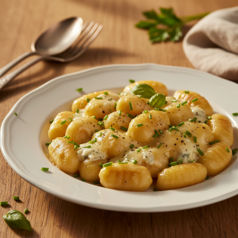 Recette Gnocchis aux 4 fromages au Cookeo - Plat principal Italienne - Photo du plat prêt à déguster