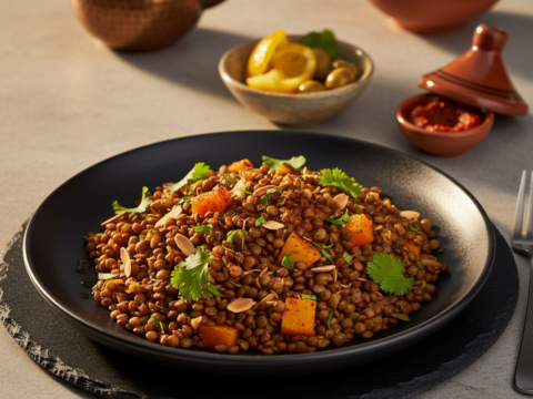 Recette Lentilles à la marocaine au Cookeo - Plat principal Marocaine - Photo du plat prêt à déguster
