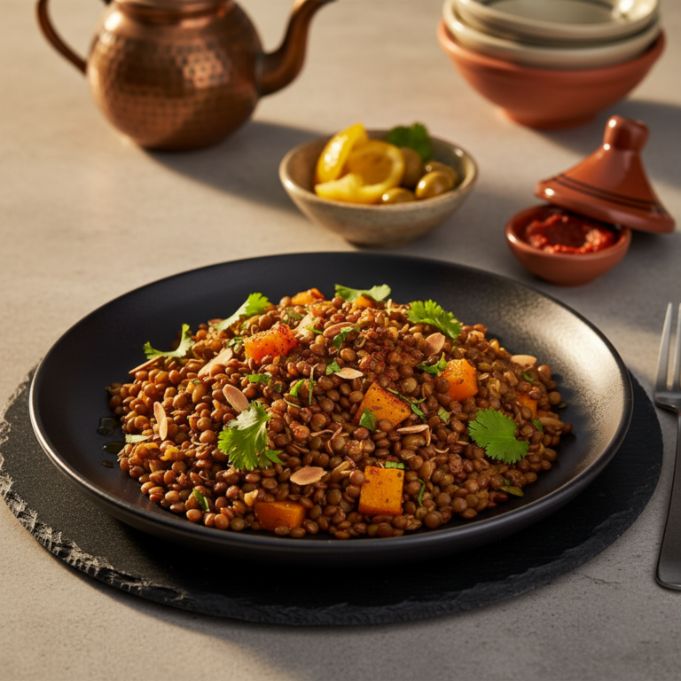 Recette Lentilles à la marocaine au Cookeo - Plat principal Marocaine - Photo du plat prêt à déguster