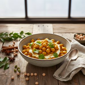 Pois chiches au curry