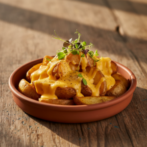 Pommes de terre sauce cheddar