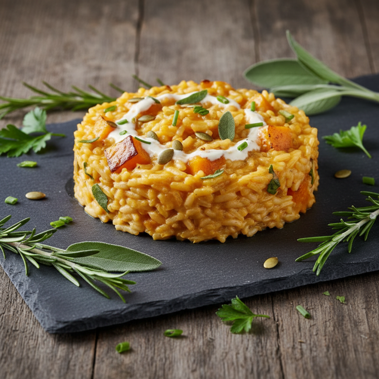 Recette Risotto à la butternut au Cookeo - Plat principal Italienne - Photo du plat prêt à déguster