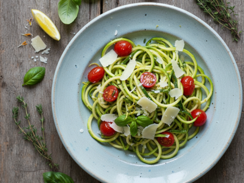 Recette Tagliatelles de courgettes au Cookeo - Plat principal Française - Photo du plat prêt à déguster