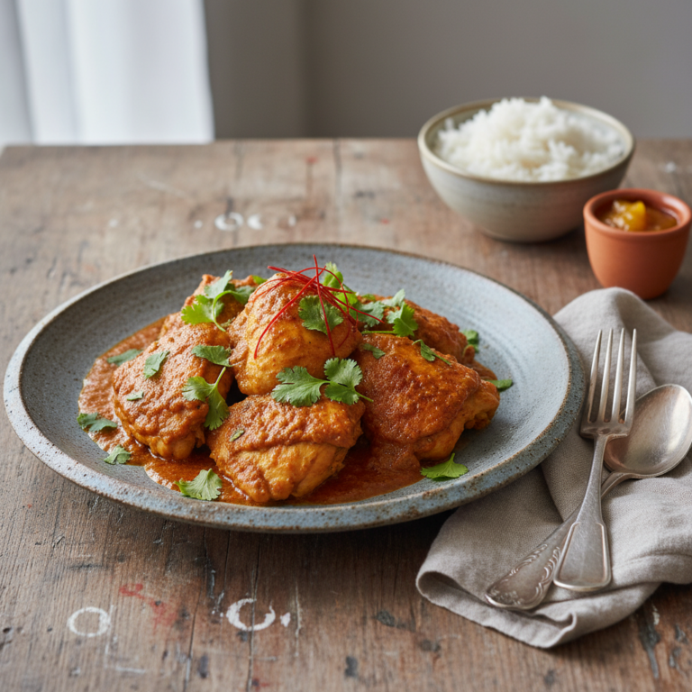 Recette Poulet Massalé au Cookeo - Plat principal Créole - Photo du plat prêt à déguster