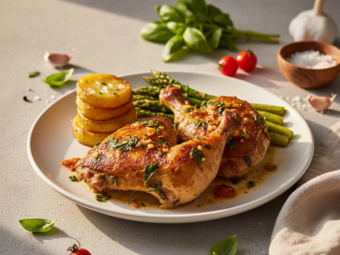 Recette Poulet basilic au Cookeo - Plat principal Asiatique - Photo du plat prêt à déguster