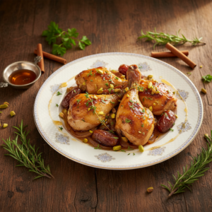 Poulet cannelle et miel