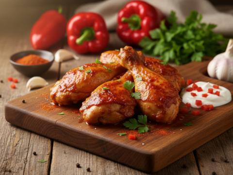 Recette Poulet paprika au Cookeo - Plat principal Française - Photo du plat prêt à déguster