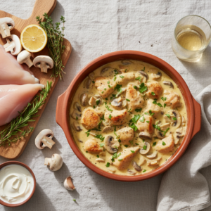 Poulet à la crème