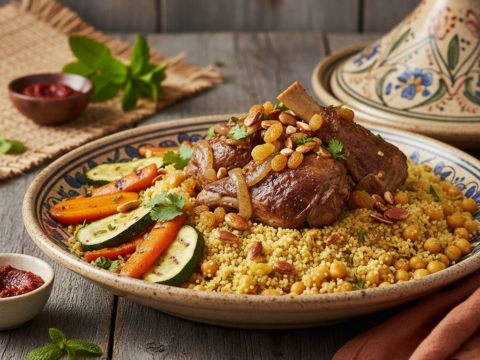 Recette Couscous agneau au Cookeo - Plat principal Marocaine - Photo du plat prêt à déguster