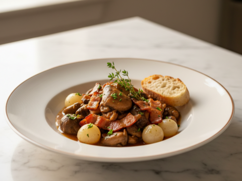 Recette Lapin gibelotte au Cookeo - Plat principal Française - Photo du plat prêt à déguster