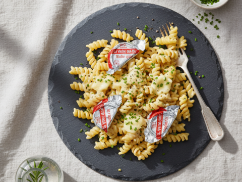 Recette Coquillettes à la vache qui rit au Cookeo - Plat principal Française - Photo du plat prêt à déguster