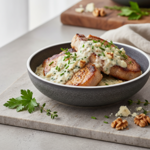 Côtes de porc roquefort