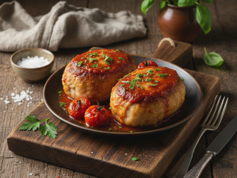 Recette Crépinettes de porc à la tomate au Cookeo - Plat principal Française - Photo du plat prêt à déguster