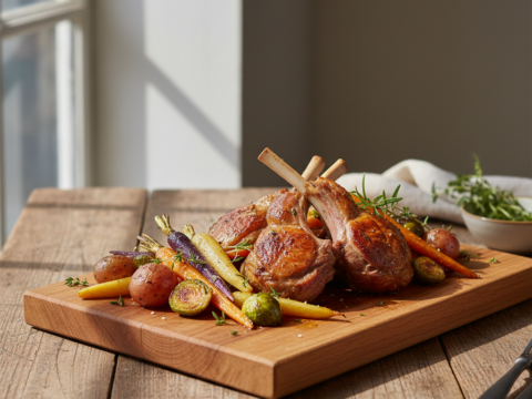 Recette Agneau aux légumes au Cookeo - Plat principal Française - Photo du plat prêt à déguster