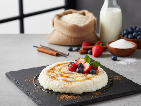 Recette Riz au lait au Cookeo - Dessert Française - Photo du plat prêt à déguster