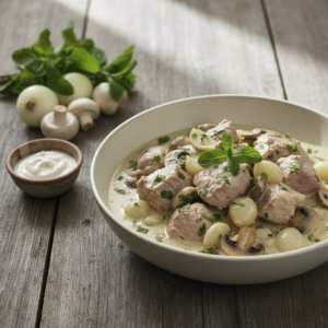 Blanquette d’agneau à la menthe