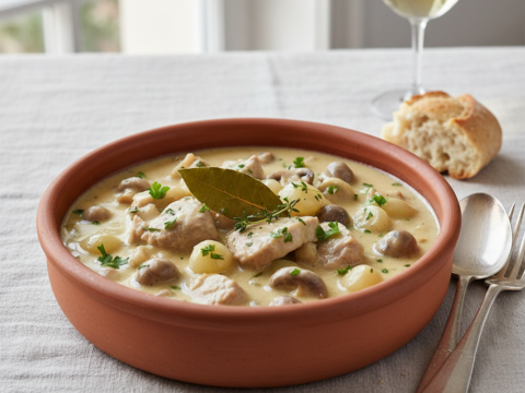 Recette Blanquette de veau à l'ancienne au Cookeo - Plat principal Française - Photo du plat prêt à déguster