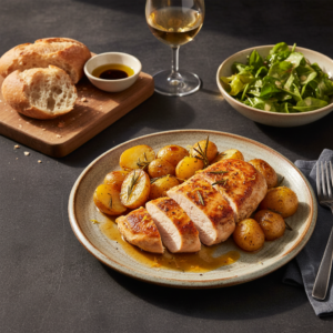 Blancs de poulet et pommes de terre