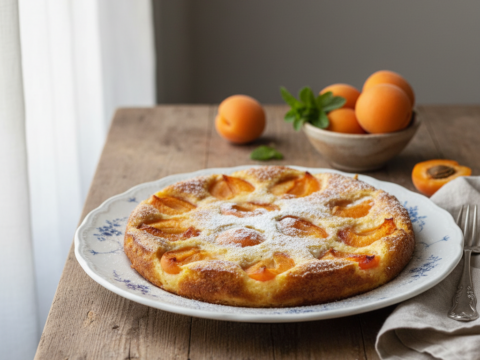 Recette Clafoutis aux abricots au Cookeo - Dessert Française - Photo du plat prêt à déguster