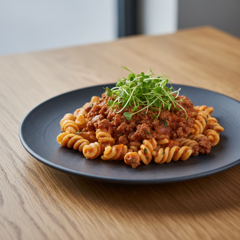 Recette Coquillettes viande hachée au Cookeo - Plat principal Française - Photo du plat prêt à déguster