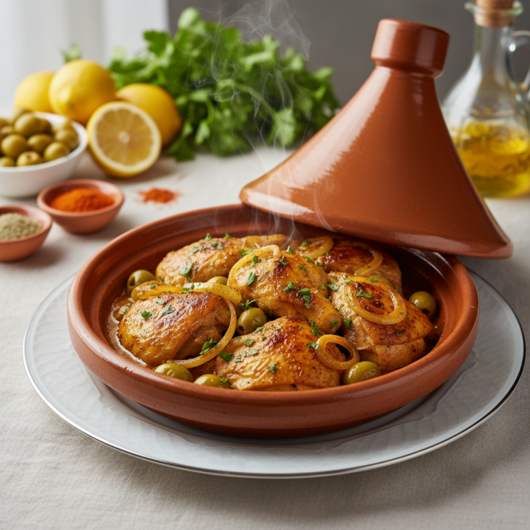 Recette Tajine poulet au Cookeo - Plat principal Marocaine - Photo du plat prêt à déguster