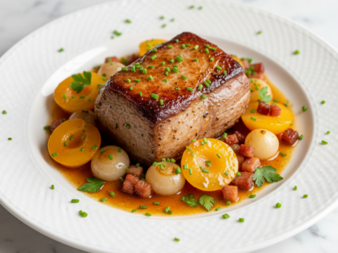 Recette Quasi de veau mirabelles au Cookeo - Plat principal Française - Photo du plat prêt à déguster